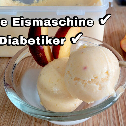 Nektarinen Joghurt Eis ohne Eismaschine selber machen #Diabetikereis ...