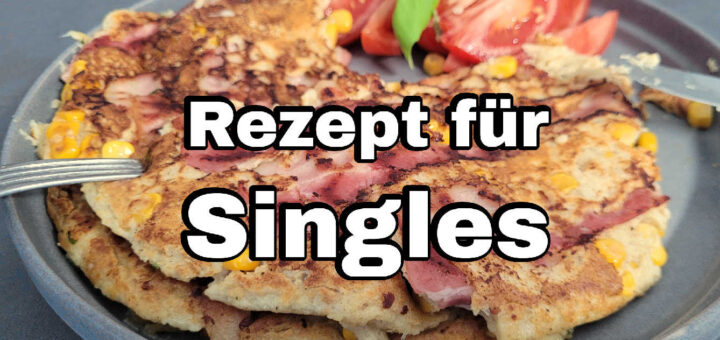 Deftiger Pfannkuchen mit Speck Rezept für Singles Rezept