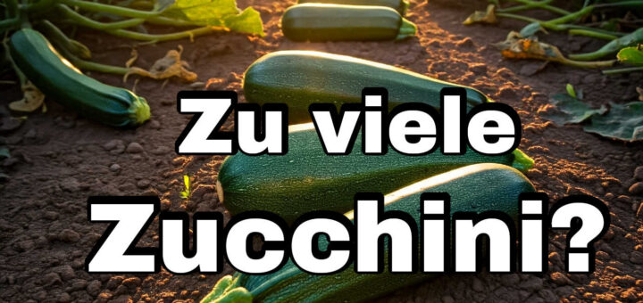 Zu viele Zucchini aus dem Garten. Ich habe da ein paar Vorschläge